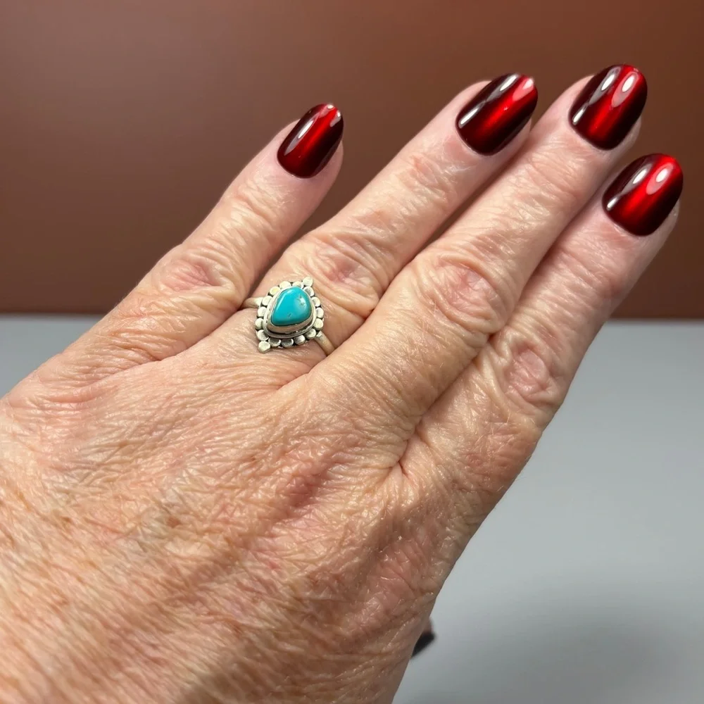 925 Sterling Silver Santa Maria Turquoise Ring